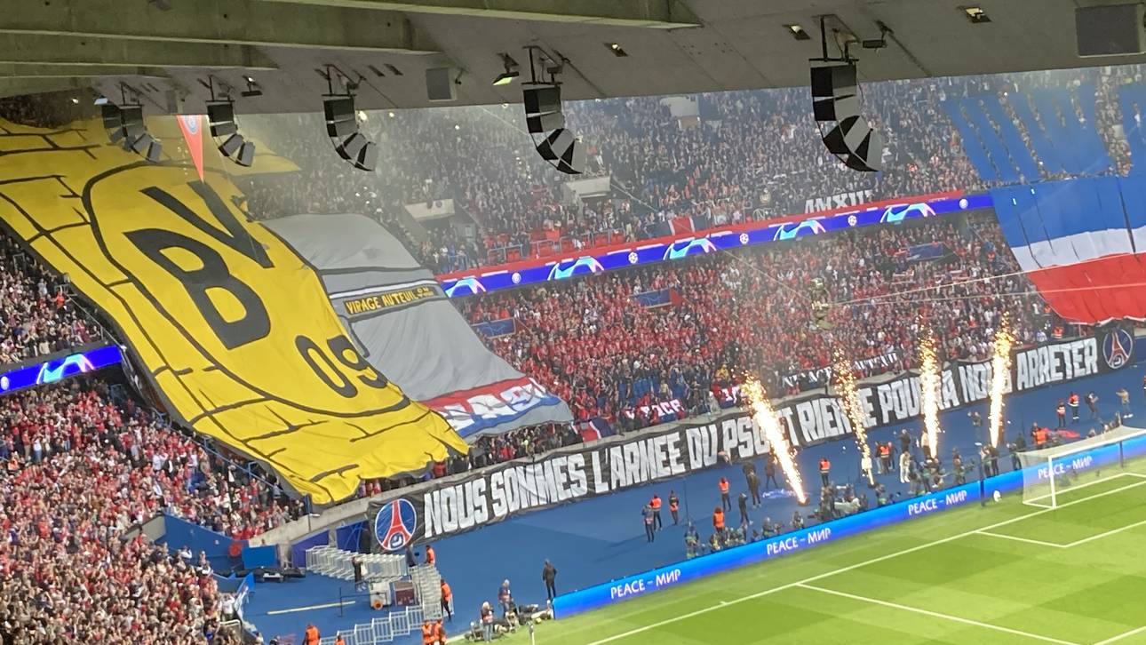 Die Choreo der PSG-Fans
