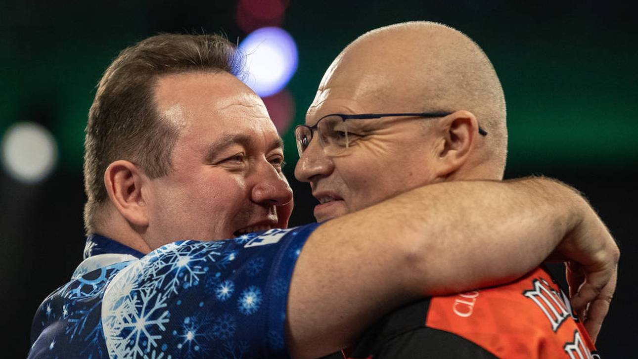 Für die beiden Freunde Brendan Dolan (l.) und Mickey Mansell war es eine besondere Partie
