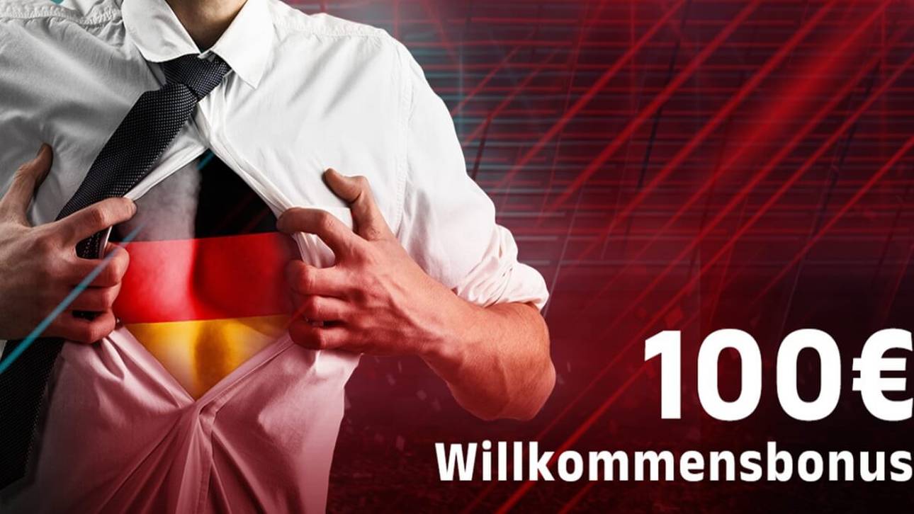 Neukunden können sich bei Intertops neben dem EURO Quotenboost auch den 100€ Willkommensbonus holen.