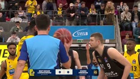 Spiel Highlights zu MHP RIESEN Ludwigsburg - Tigers Tübingen (1)