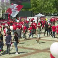 Bier, Zocken und Torwandschießen: RB-Fans stimmen sich auf Finale ein