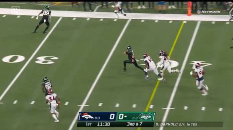 Die Denver Broncos fahren endlich ihren ersten Saisonsieg ein. Die New York Jets bleiben sieglos - trotz eines spektakulären Touchdowns von Sam Darnold.