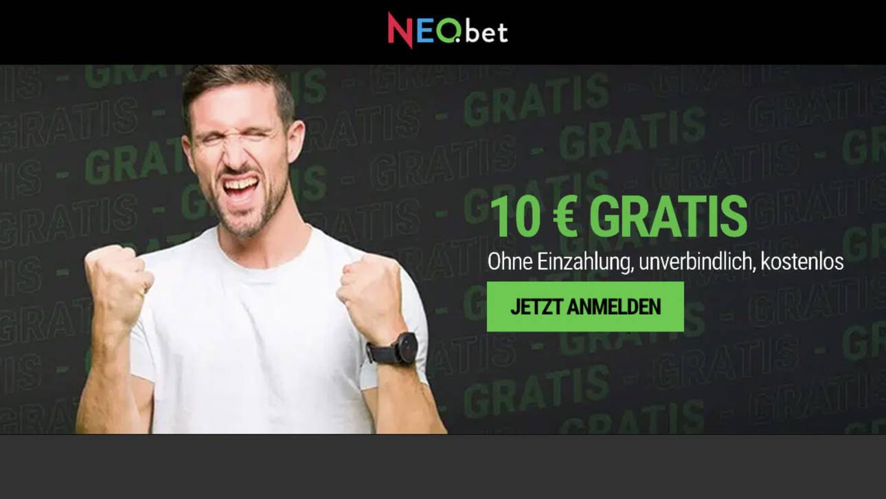 Passend zum Nations League Final Four: bei NEObet gibt es 10€ Guthaben ohne Einzahlung