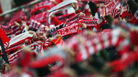 Fans des 1. FC Köln v FC Augsburg - Bundesliga