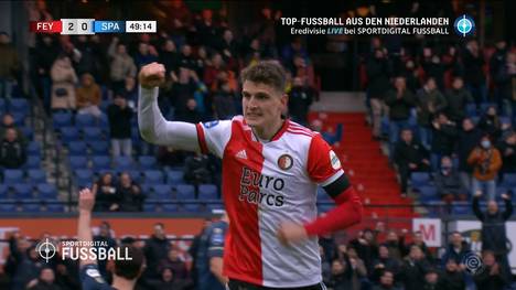 Der deutsche Lennart Thy verliert das Stadtderby in Rotterdam: Feyenoord  lässt Sparta Rotterdam keine Chance und gewinnt, auch dank eines Doppelpacks von Guus Til, mit 4:0 in der Eredivisie.