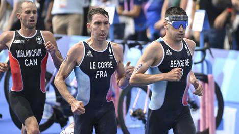 Tyler Mislawchuk (l.) übergab sich nach dem Olympia-Triathlon