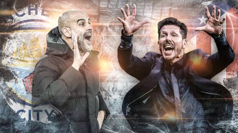 Duell zweier großer Trainer: Pep Guardiola und Diego Simeone