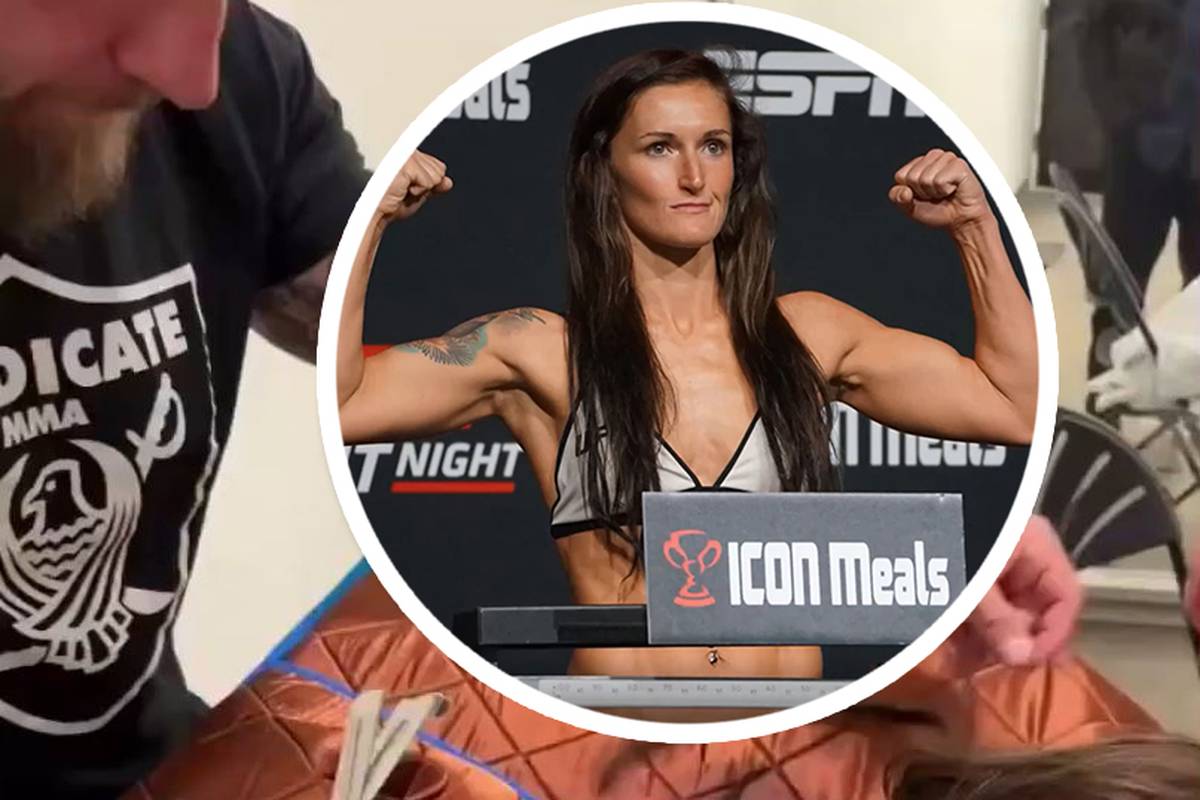 UFC-Star Shanna Young greift vor dem letzten Wiegen in Las Vegas zu ungewöhnlichen Mitteln, um das vorgegebene Kampfgewicht einzuhalten.