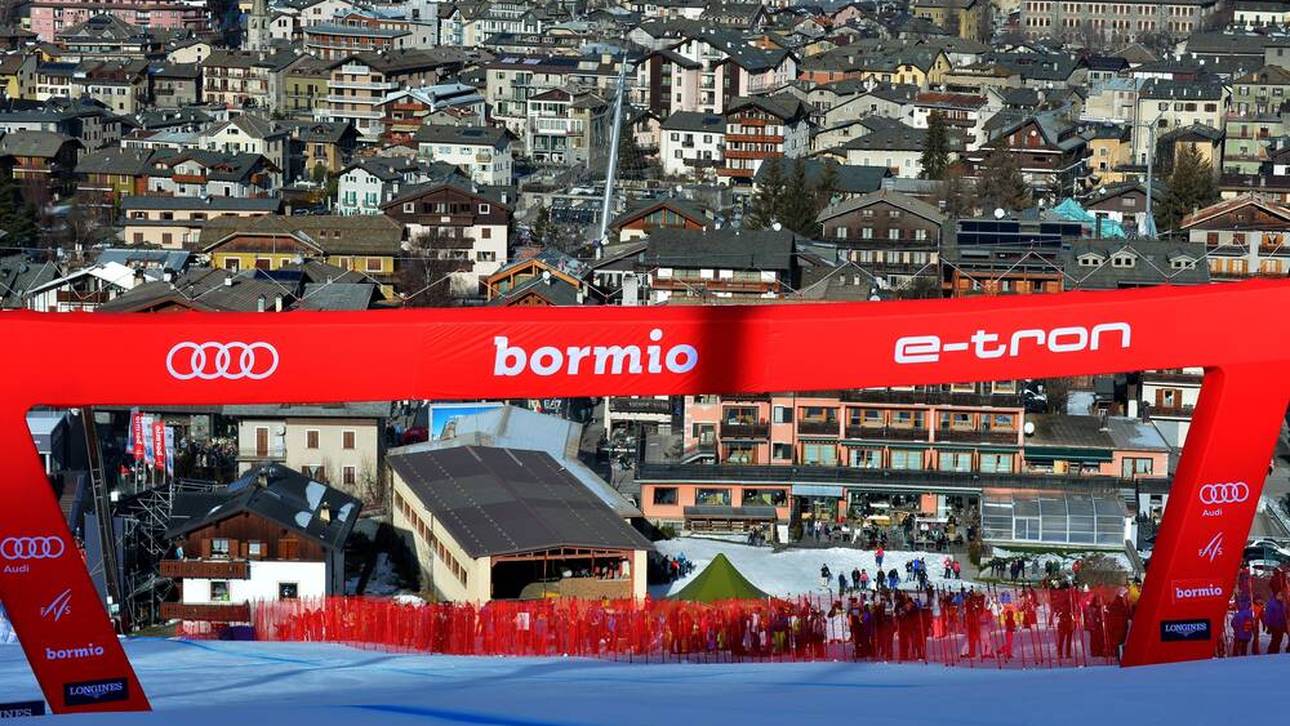 Auf der Stelvio in Bormio werden die Skiwettbewerbe der Männer ausgetragen