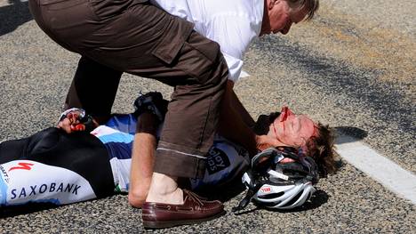 Jens Voigt stürzte bei der Tour de France 2009 schwer