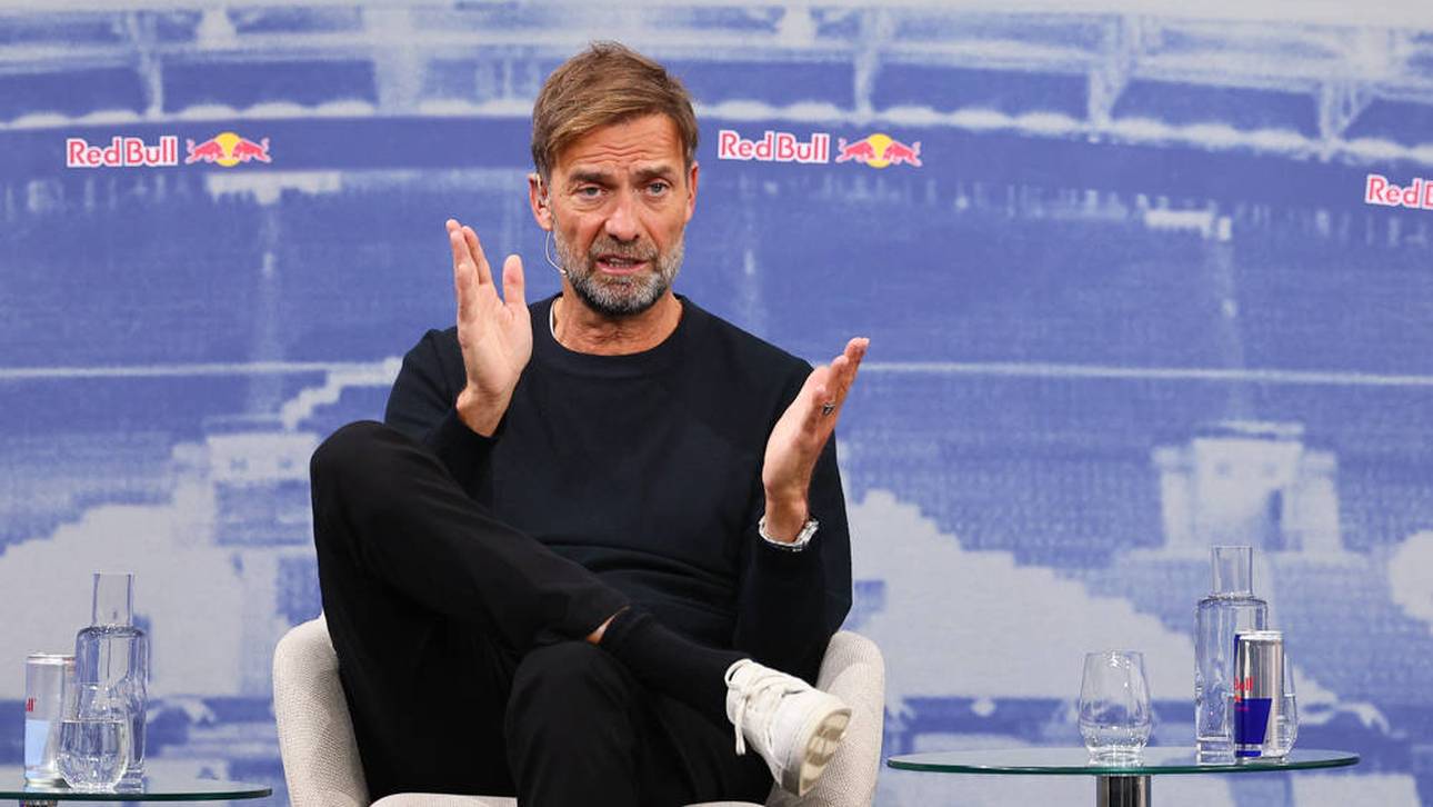 Jürgen Klopp bei seiner Vorstellung als "Head of Global Soccer" bei Red Bull