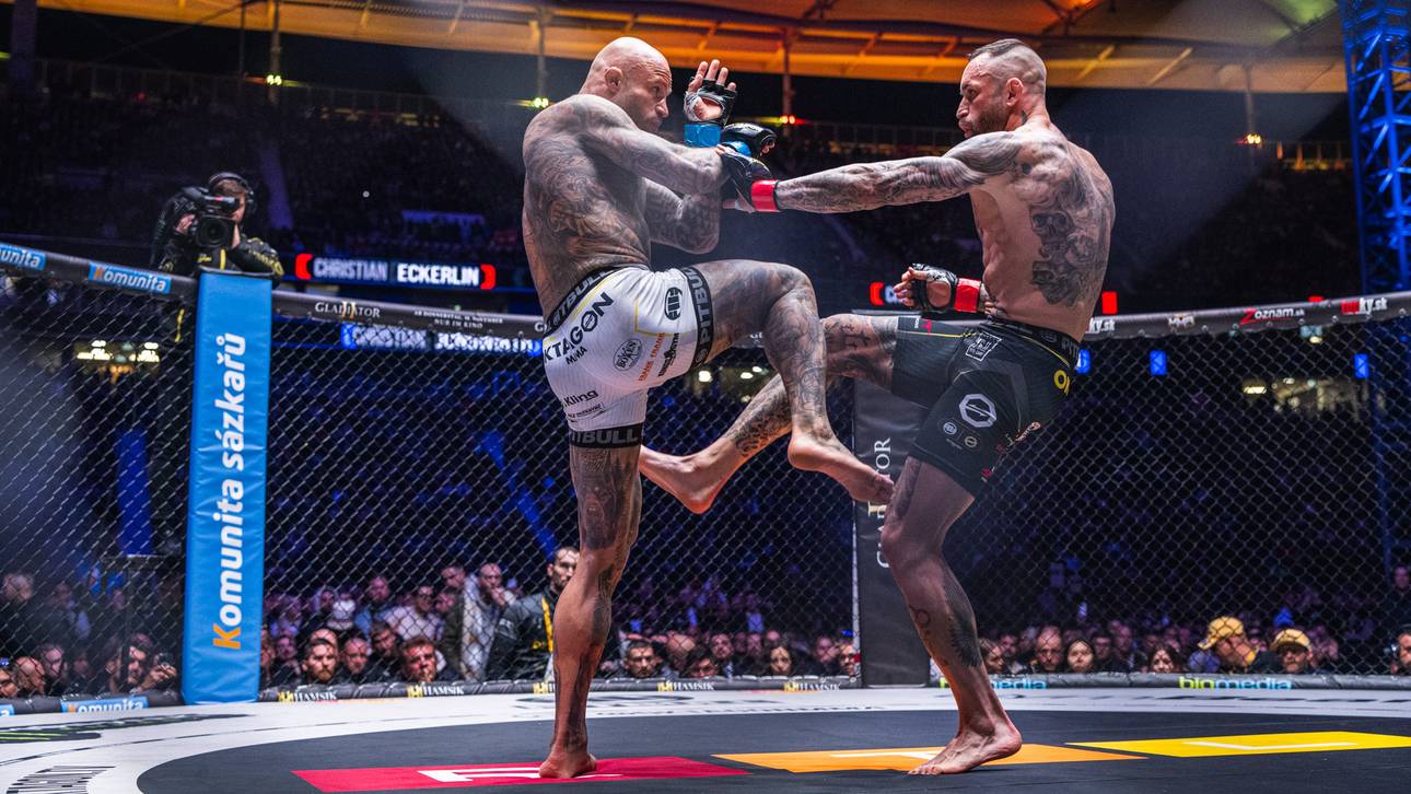 Christian Jungwirth (l.) im Kampf gegen Christian Eckerlin