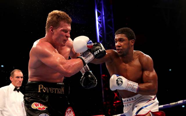 Boxen Anthony Joshua Besiegt Alexander Povetkin Und Bleibt Weltmeister