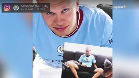 Was schon lange klar war, ist nun endlich offiziell: Manchester City verkündet die Verpflichtung von Erling Haaland. Für die Bekanntgabe hat sich der Klub etwas Besonderes einfallen lassen.