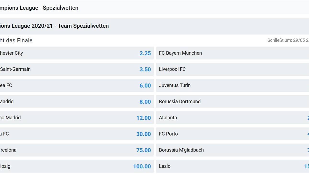 Manchester City und der FC Bayern sind die Favoriten auf den Finaleinzug