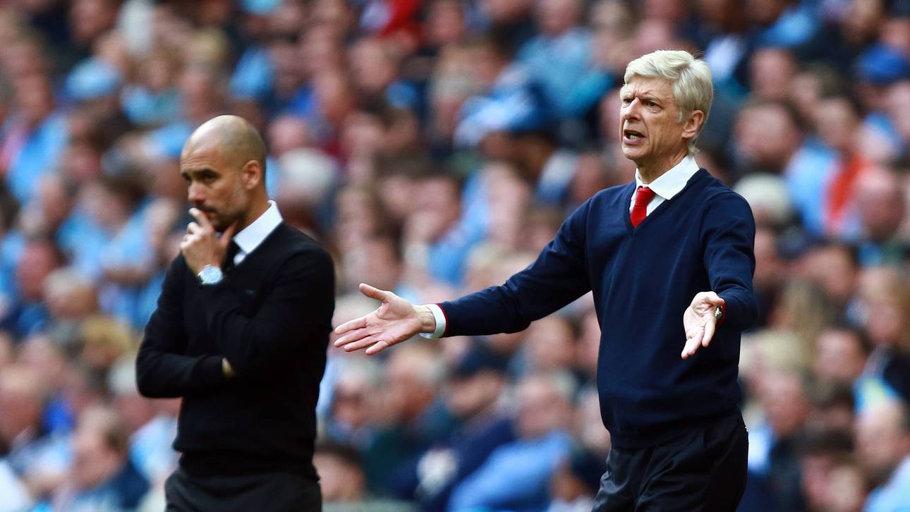 Wenger und Pep im Schiri-Clinch