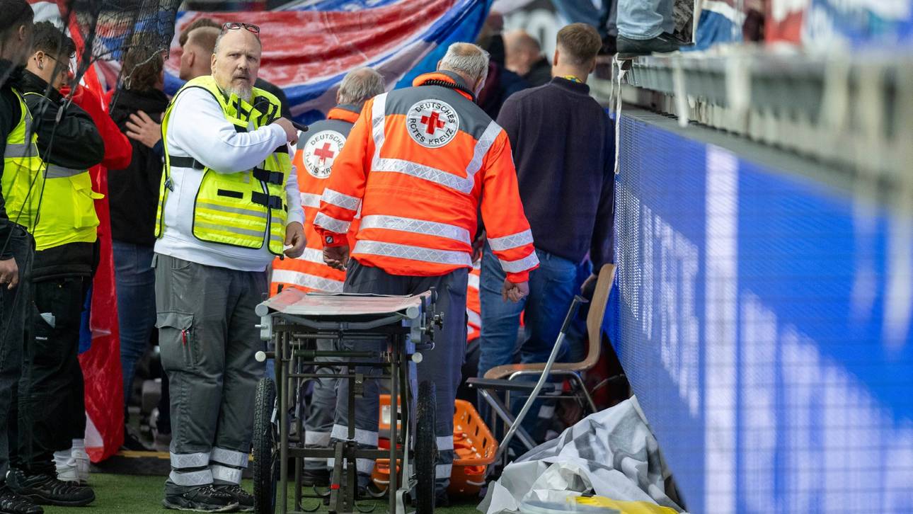 Heidenheim-Fan auf dem Weg ins Krankenhaus