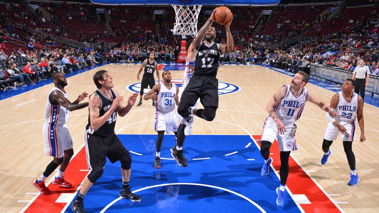 Rumpfteam der Spurs überrollt 76ers