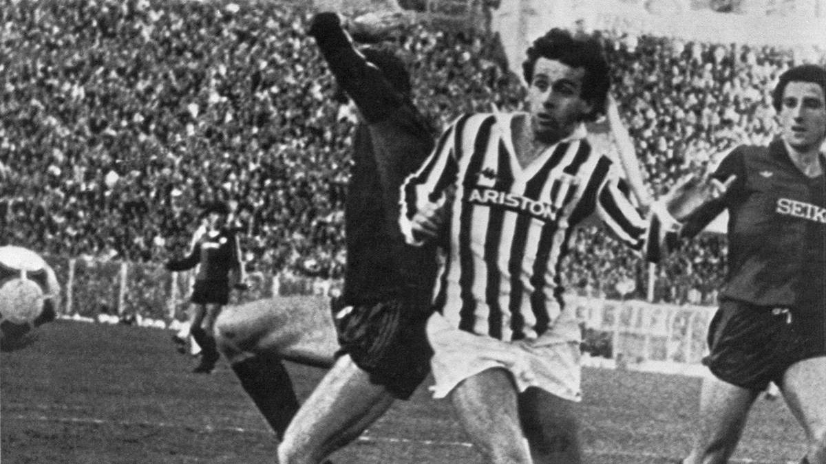 1983: MICHEL PLATINI (Frankreich/Juventus Turin): Selbst Beckenbauer und Cruyff haben nicht so dominiert wie der Franzose. Bei Juventus und im Nationalteam gilt nur sein Wort, er bestimmt jeden Angriff. 1983 holt er den Pokal und wird Torschützenkönig der Serie A