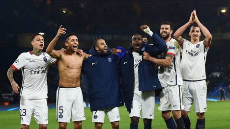 Die Kicker von Paris Saint-Germain feiern ihren Meistertitel