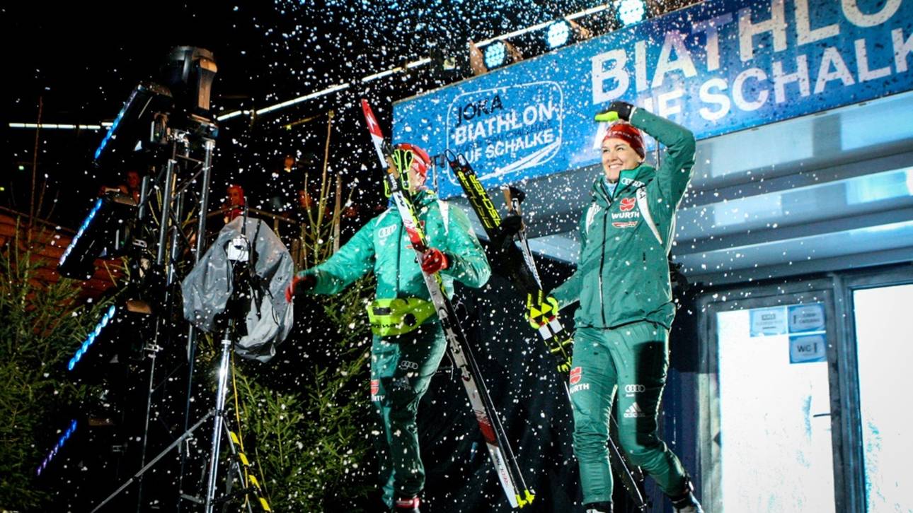 Schalke-Biathlon: Das macht Herrmann