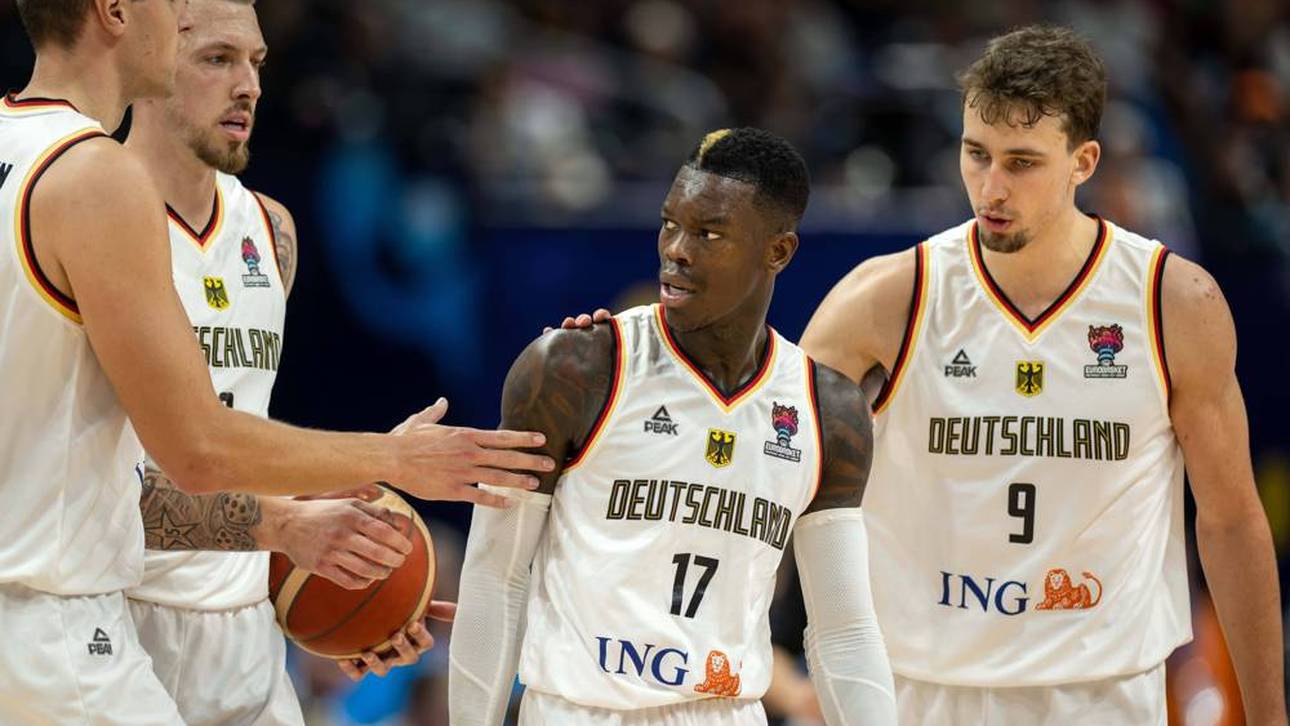 Dennis Schröder (m.) und Franz Wagner sind die Stützen im DBB-Team