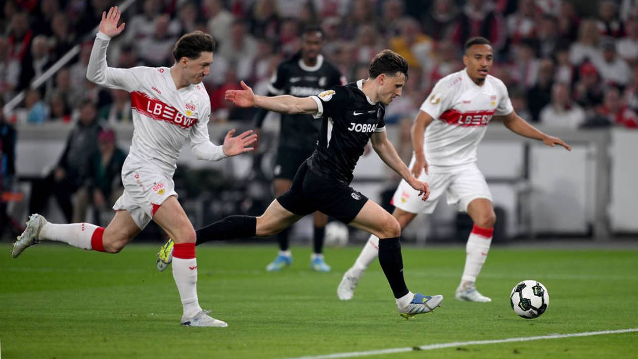 Maximilian Eggestein traf im DFB-Pokalhalbfinale zum 1:0 für den SC Freiburg