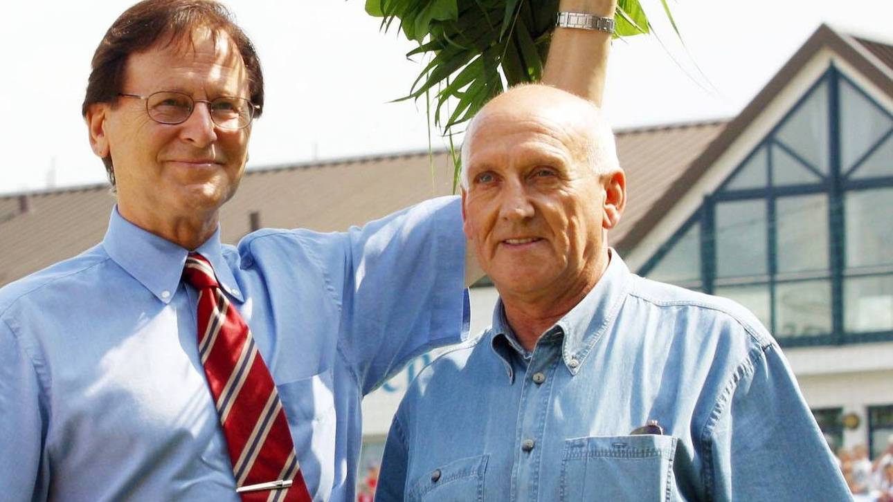 Peter Grosser (r.) und Engelbert Kupka lenkten viele Jahre lang die SpVgg Unterhaching
