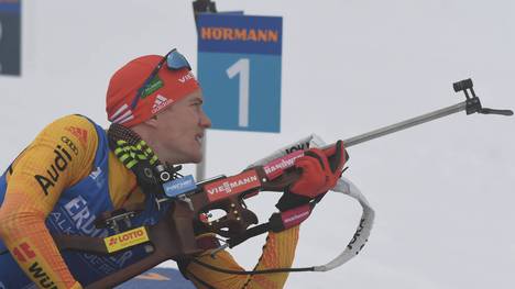 Für Benedikt Doll lief es beim Biathlon-Weltcup in Antholz beim Schießen alles andere als rund
