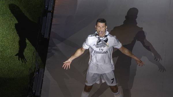 Cristiano Ronaldo von Real Madrid nach dem Champions-League-Gewinn