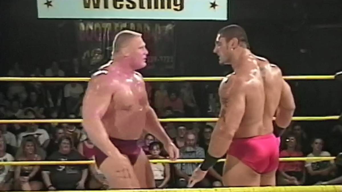 Ein anderer Star der Zukunft, auf den Lesnar im Ohio Valley trifft - der mächtige "Leviathan", später besser bekannt als Batista