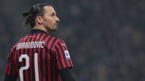 Zlatan Ibrahimovic spielt seit Januar 2020 bei AC Mailand