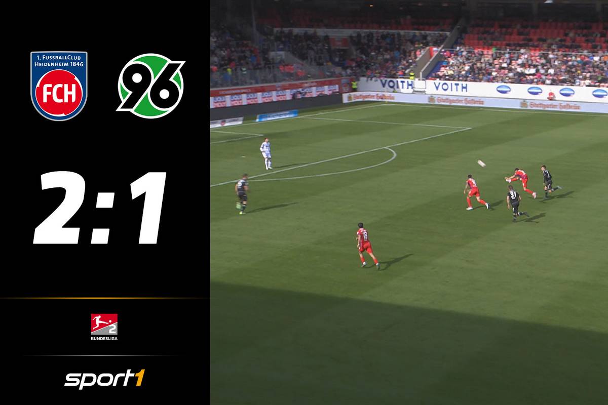 Heidenheim kann nach drei Unentschieden in Folge wieder gewinnen. Durch den Sieg gegen Hannover bleibt das Schmidt-Team weiter oben dran.