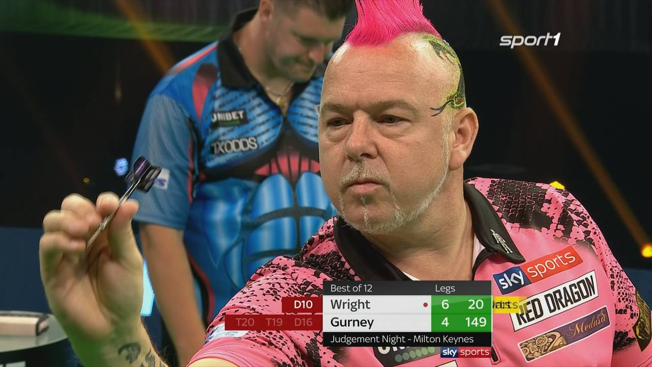 Darts Premier League: Peter Wright besiegt Daryl Gurney mit 7:4