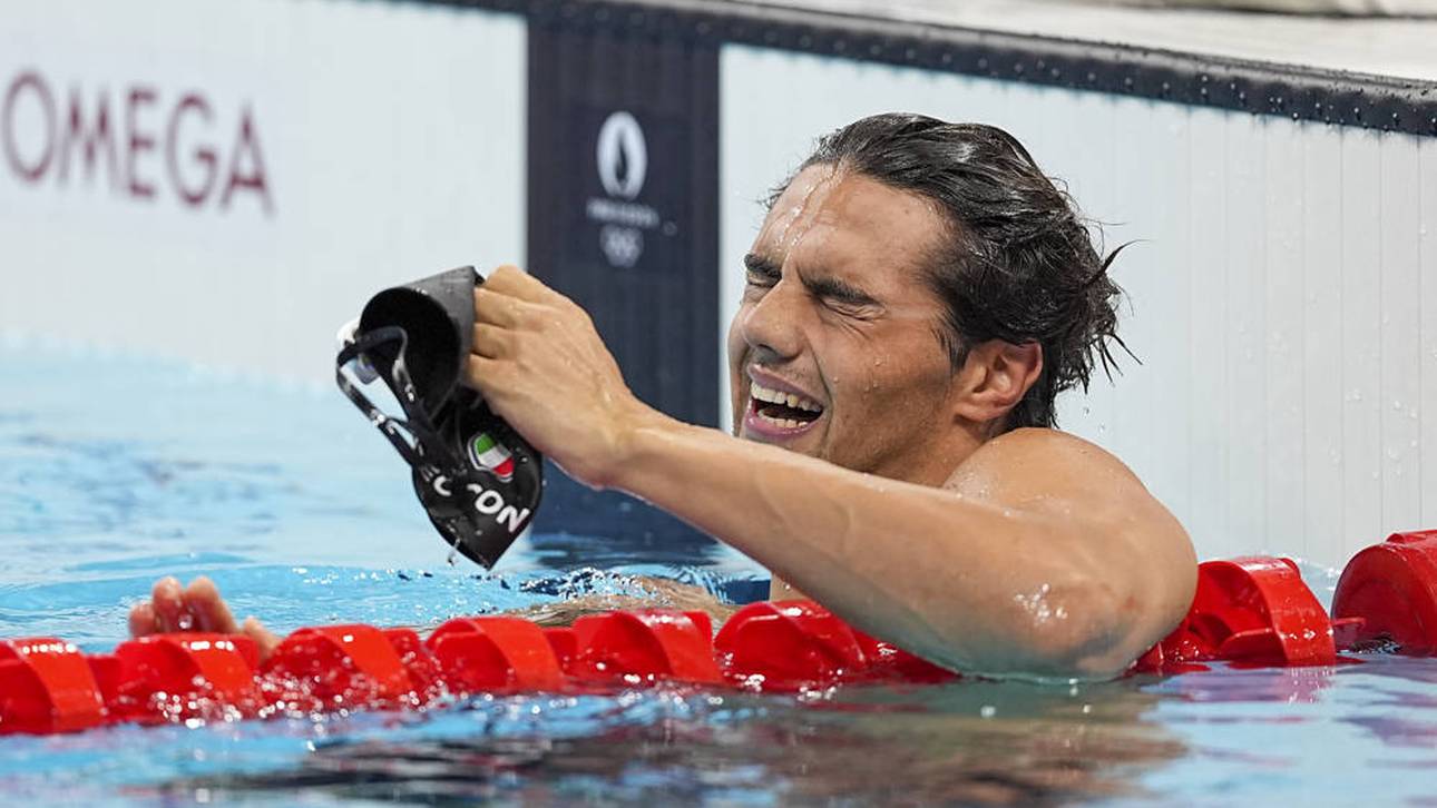 Olympiasieger schläft im Park