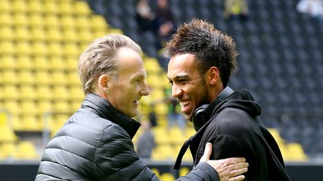 Hans-Joachim Watzke und Pierre-Emerick Aubameyang