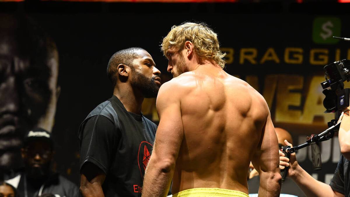 Floyd Mayweather Youtuber Logan Paul Ubersteht Acht Runden