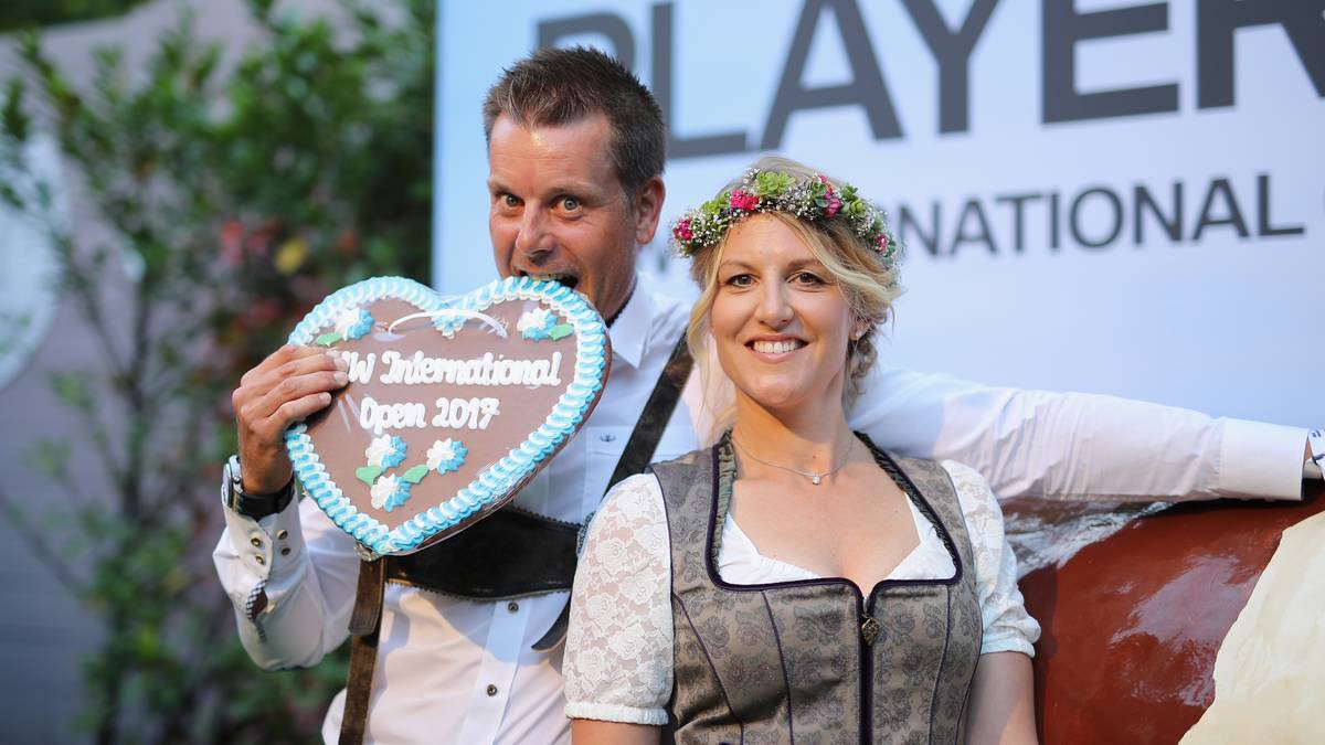 Auch der Schwede Henrik Stenson und Gattin Emma Lofgren sind begeistert