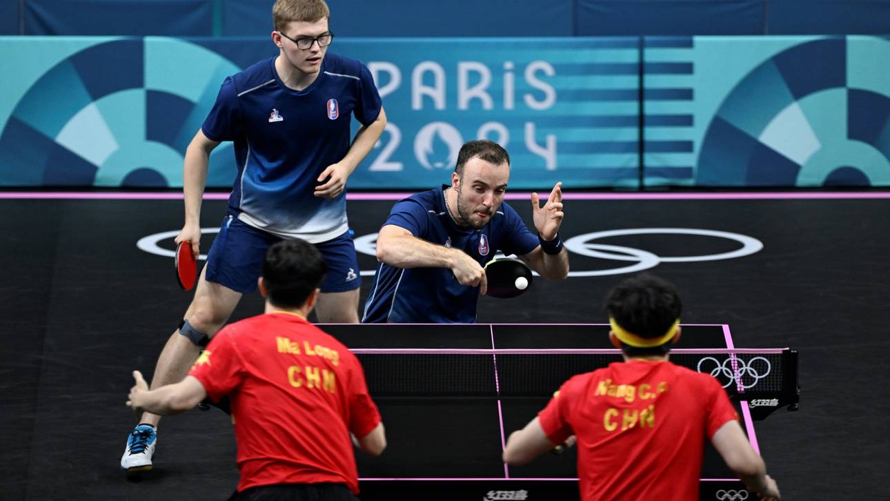 Tischtennis: Frankreich kämpft vergeblich, China dominiert
