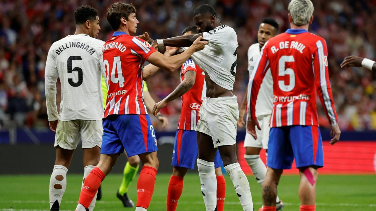 1:1 im Madrid-Derby – Atletico-Fans sorgen für Unterbrechung