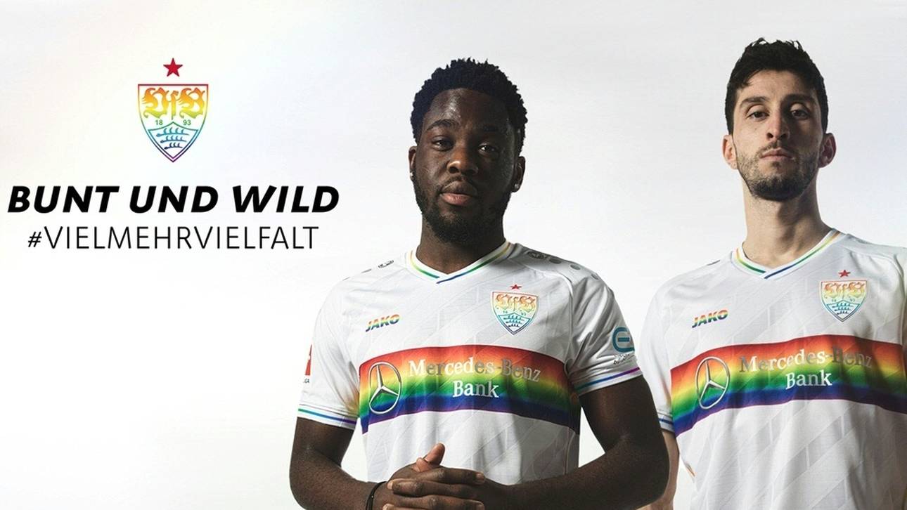 Erinnerungstag: VfB spielt im Regenbogentrikot