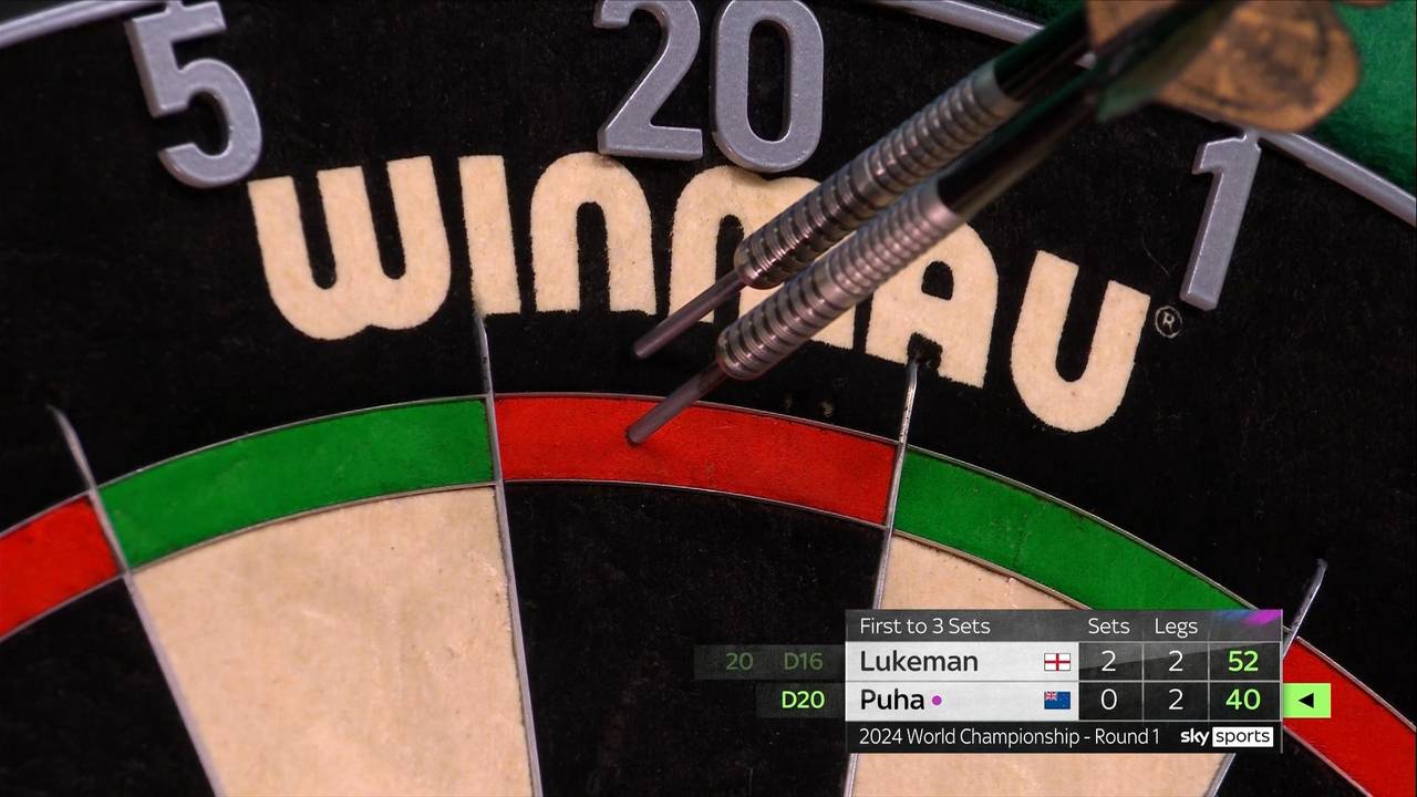 Darts WM 2024: Haupai Puha gewinnt seinen ersten Satz im Ally Pally