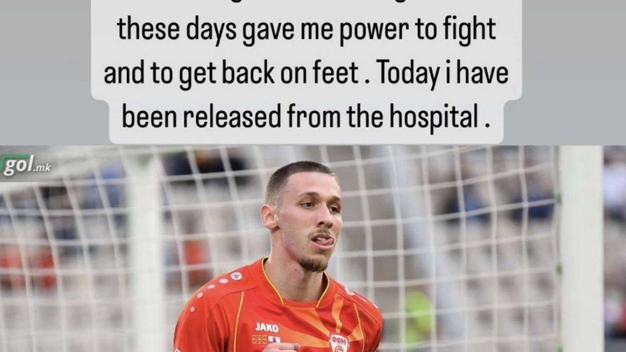 Darko Churlinov hat das Krankenhaus nach fast einem Monat verlassen