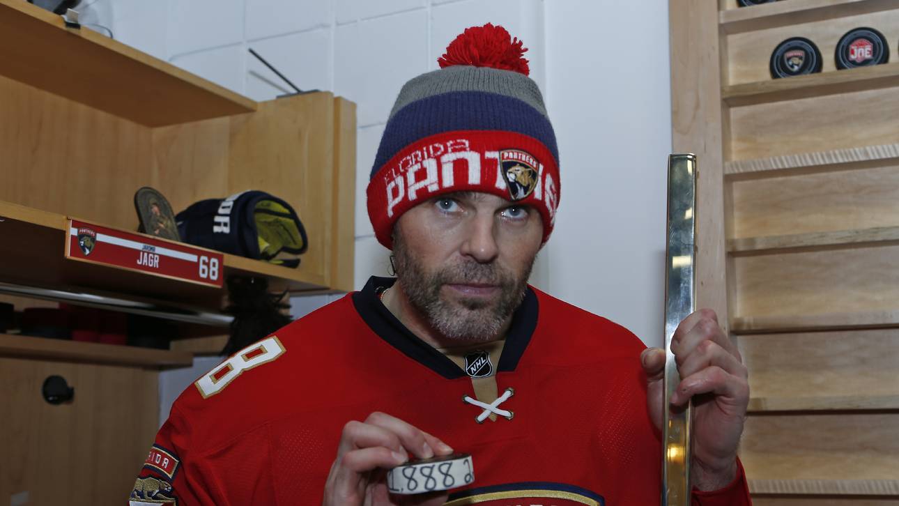 NHL-Oldie Jagr schreibt Geschichte