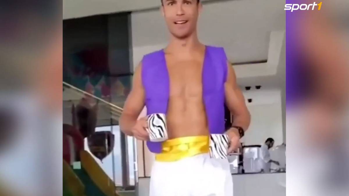 Cristiano Ronaldo als Aladdin! CR7 rockt Kindergeburtstag