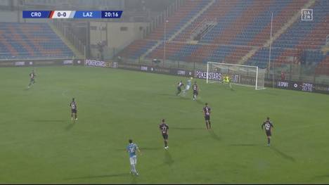Lazio Rom behält in einer wahren Regenschlacht gegen Schlusslicht Crotone die Oberhand. Auch weil Ciro Immobile, bei seinem Comeback nach Corona-Infektion, Köpfchen beweist.