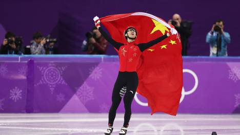 Der Chinese Dajing Wu gewinnt Olympiagold über die 500m 