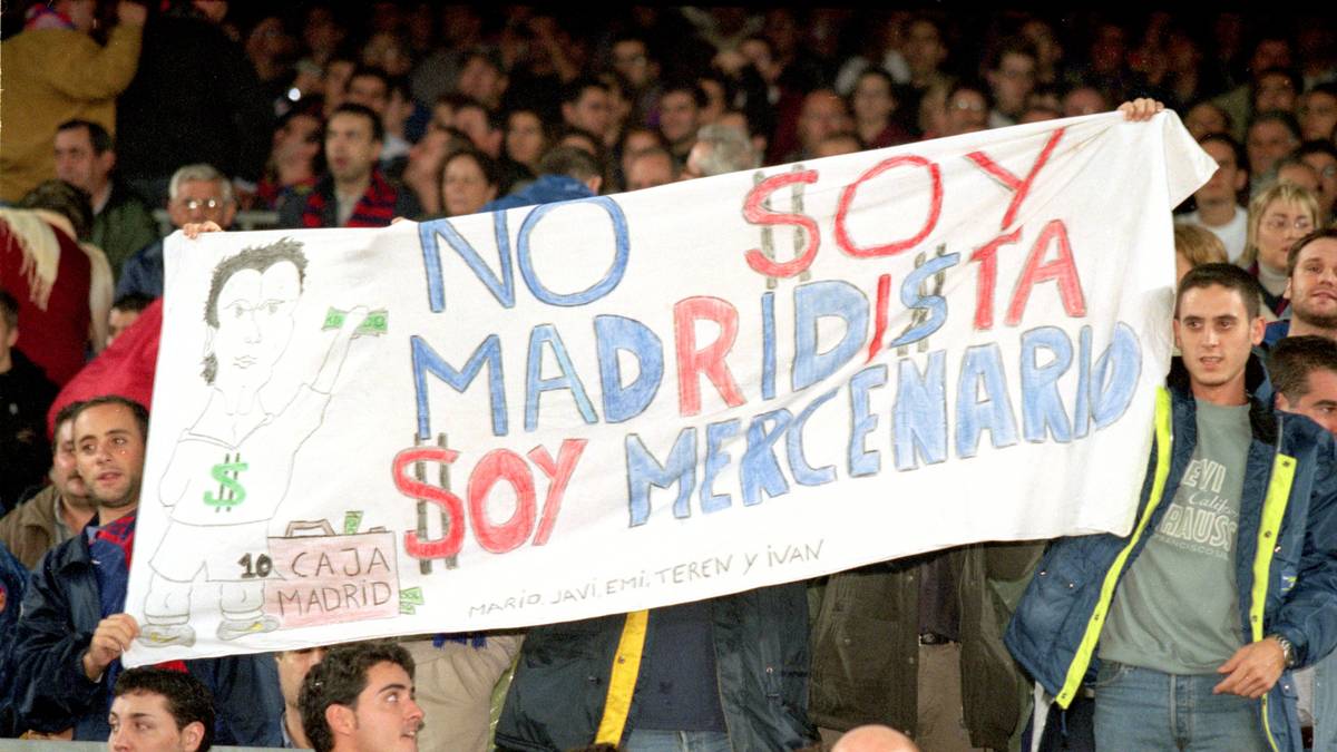 "Ich bin kein Madrilene, ich bin ein Söldner", so die Kritik der Barca-Fans an Figo nach seinem Wechsel