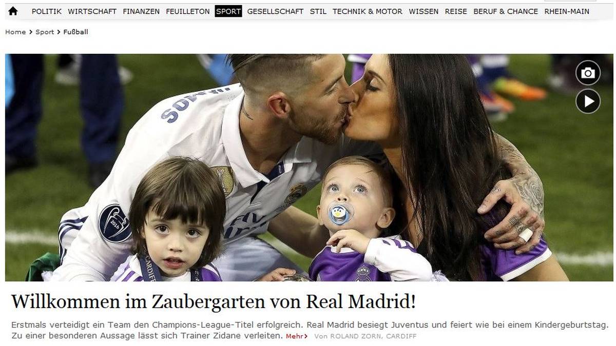 FRANKFURTER ALLGEMEINE ZEITUNG (Deutschland): "Das Kunststück ist vollbracht von der Mannschaft, die schon ihre ersten fünf Champions-League-Endspiele gewonnen hatte. Am Samstagabend schaffte es der spanische Rekordmeister bei der sechsten Gelegenheit auch noch als erstes Team, zweimal nacheinander in der 'Königsklasse' zu triumphieren."