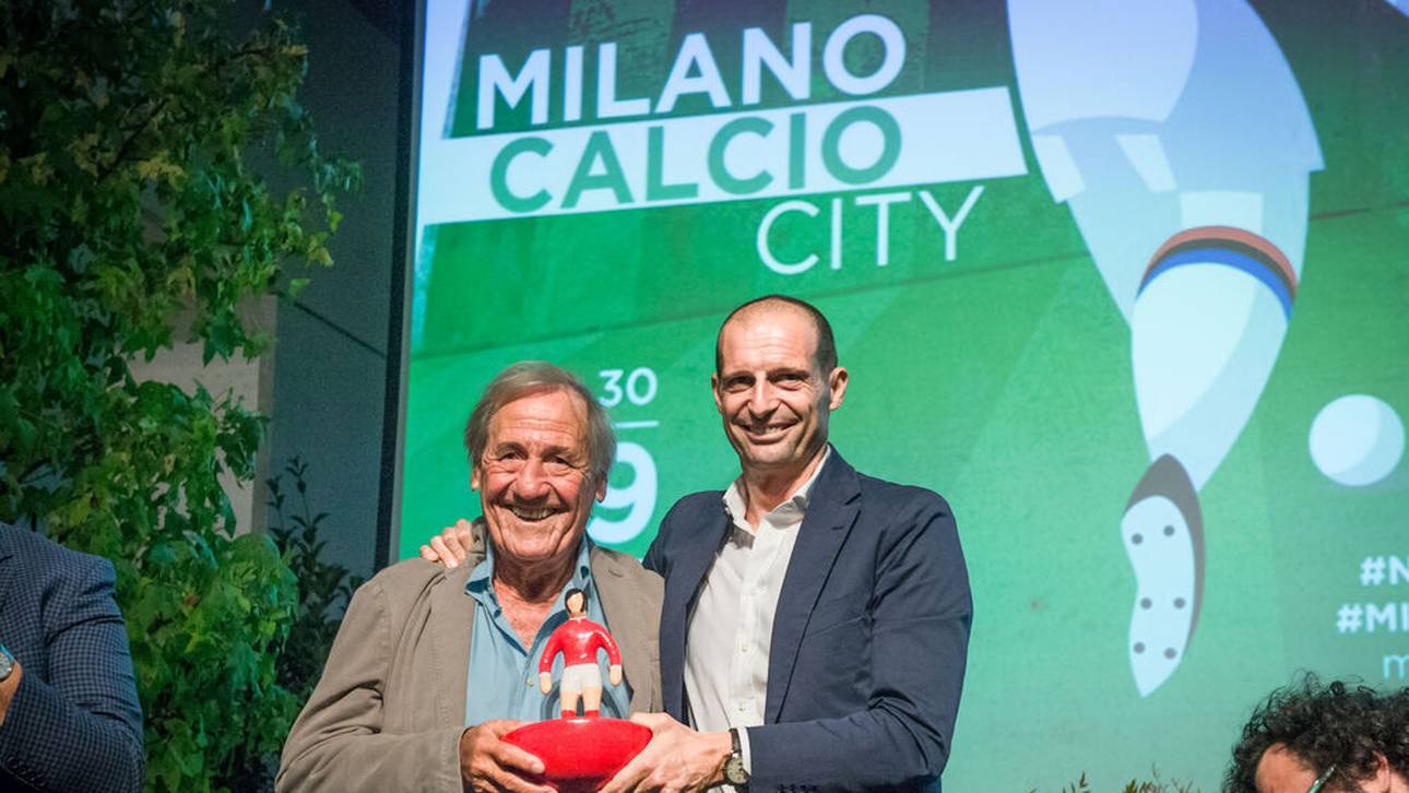 Giovanni Galeone 2019 mit Massimiliano Allegri